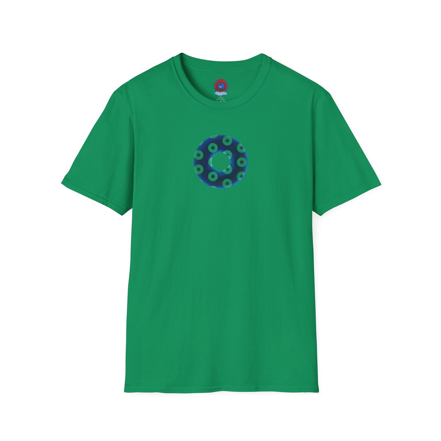 Plain Donuts/Unisex Soft-Style - "Plain Blimpy Paradoxical Donuts" - dark blue/jade green donuts