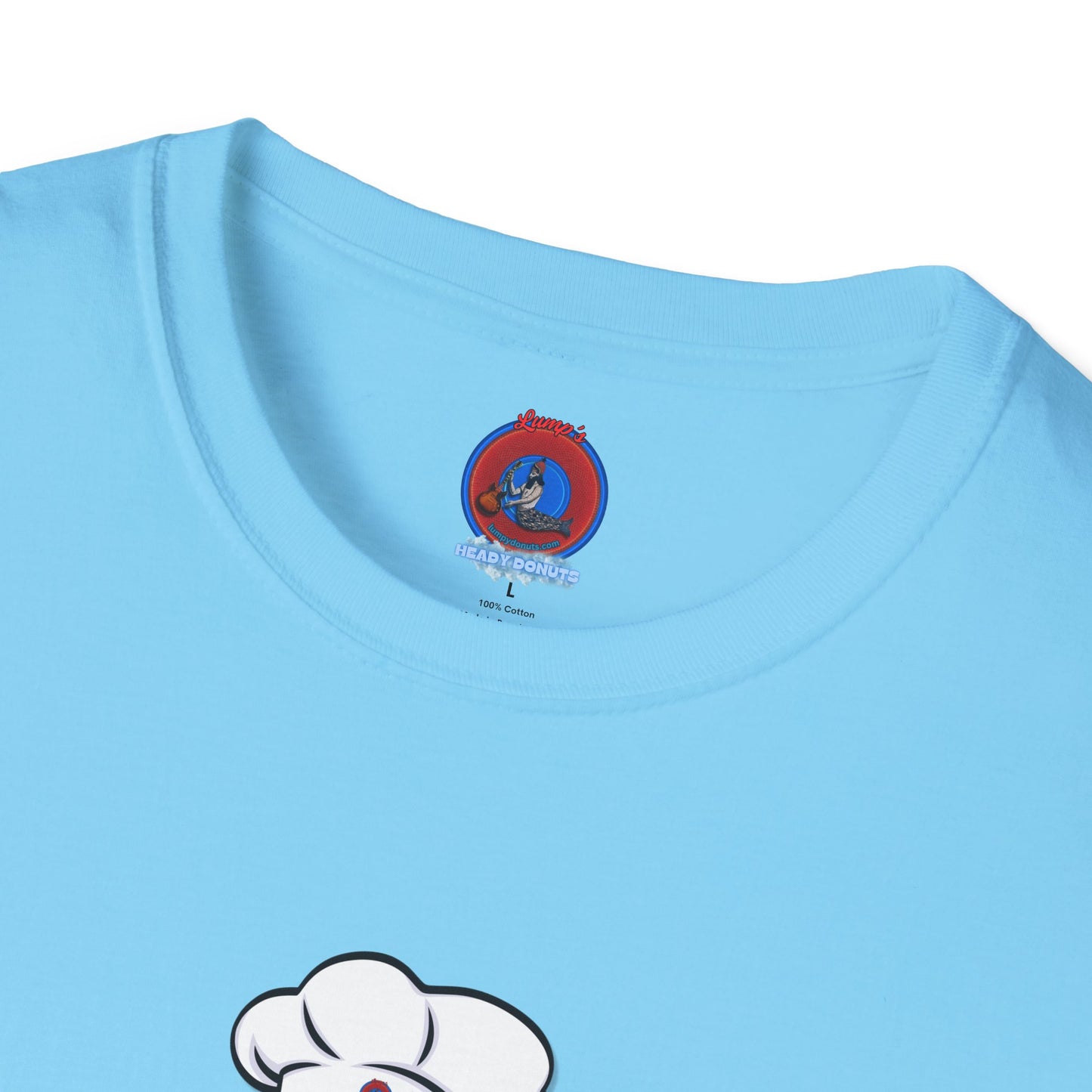 Classic Donut Tee - Unisex Soft-Style - "My Phriend the Donut" - plump vivid red donut