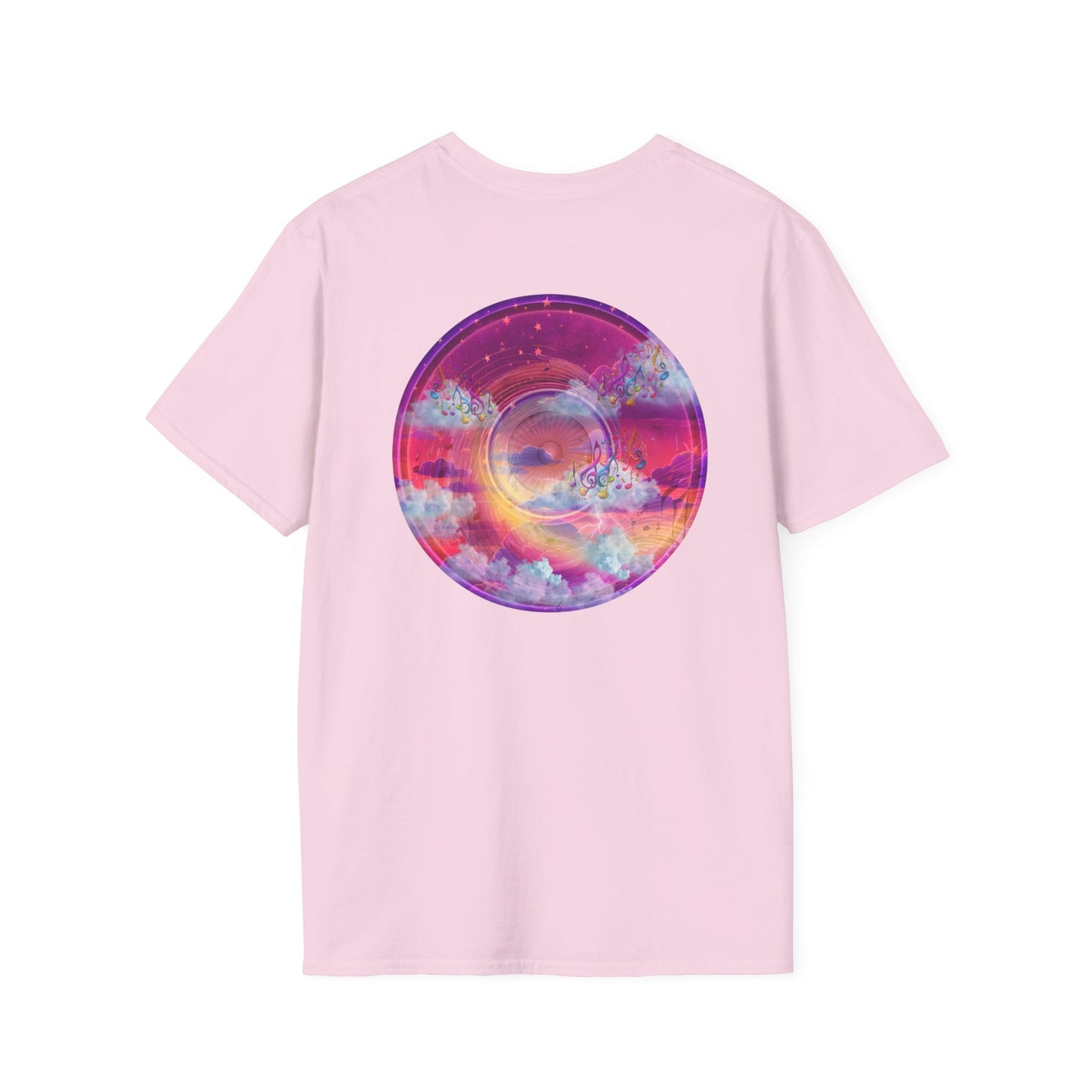 Classic Donut Tee - Unisex Soft-Style - "Pillow Donuts of Cotton" - vivid magenta pic donut