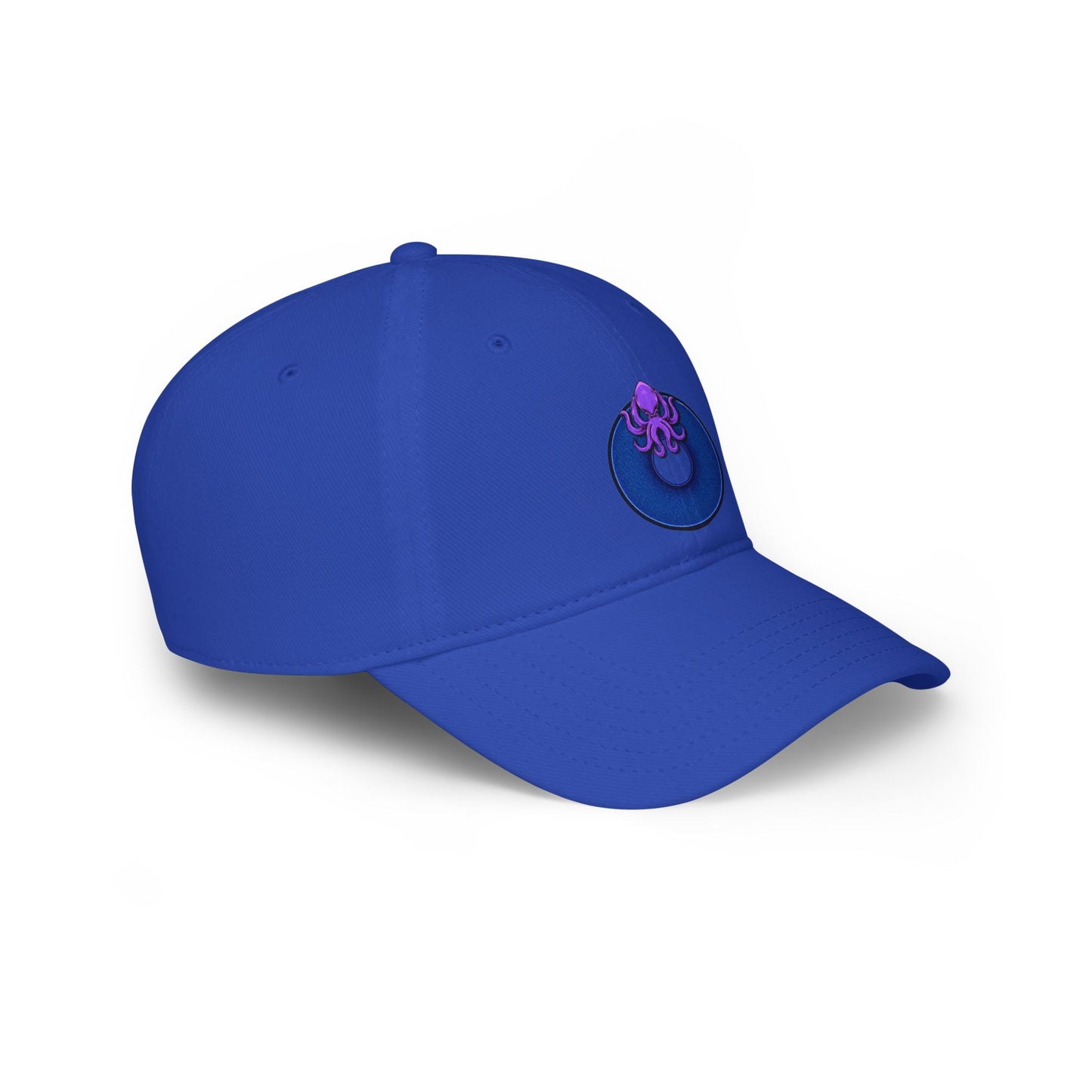 Lumpy Donut Baseball Cap - "Roger Moore's Donut" - variant 2 - vivid blue w/
