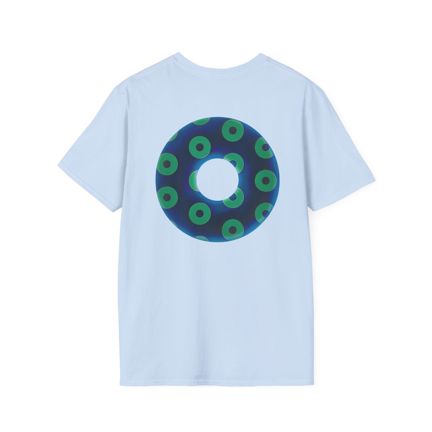 Plain Donuts/Unisex Soft-Style - "Plain Blimpy Paradoxical Donuts" - dark blue/jade green donuts