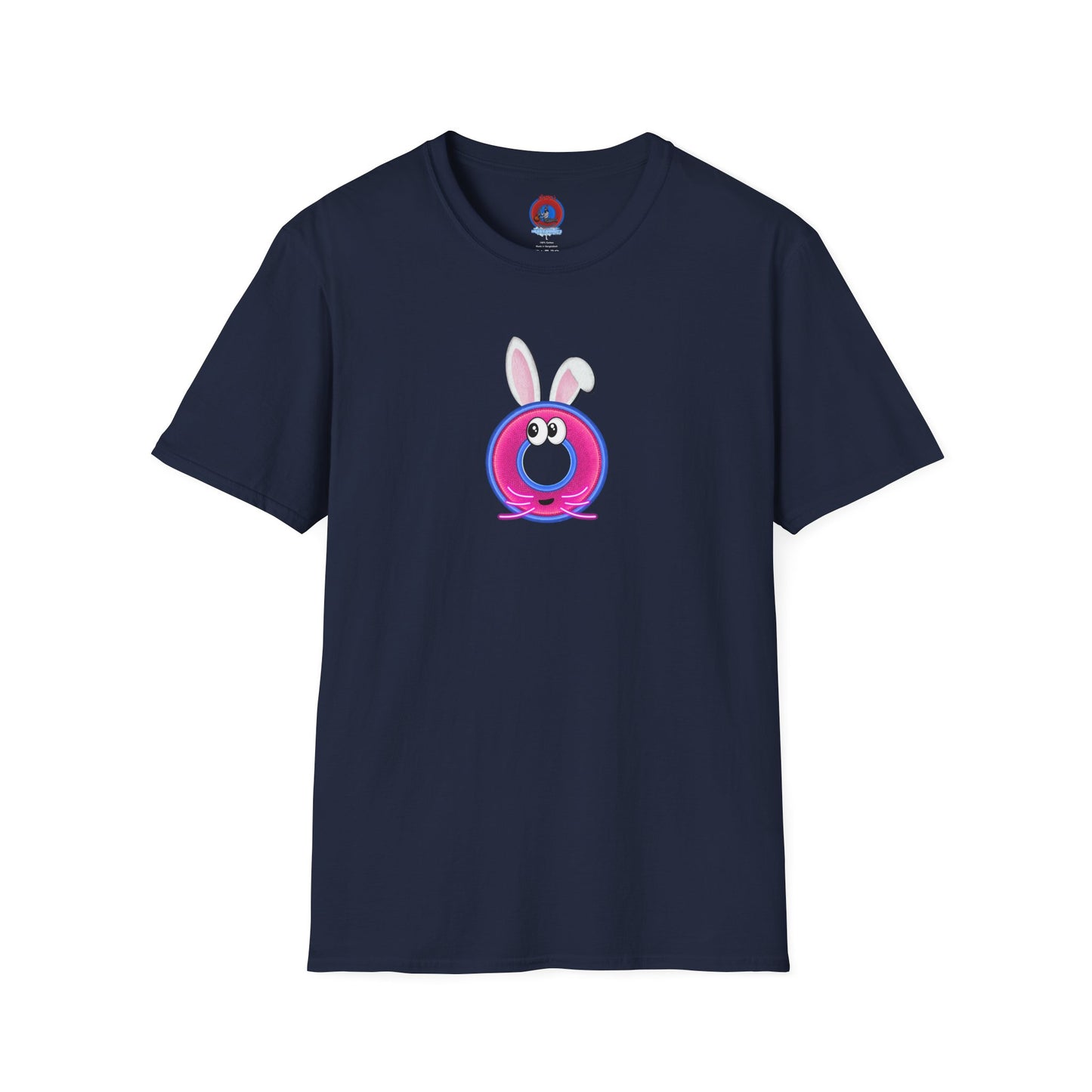 Classic Donut Tee - Unisex Soft-Style - "Easter Donuts" - magenta/pink rustic donut - holiday edition