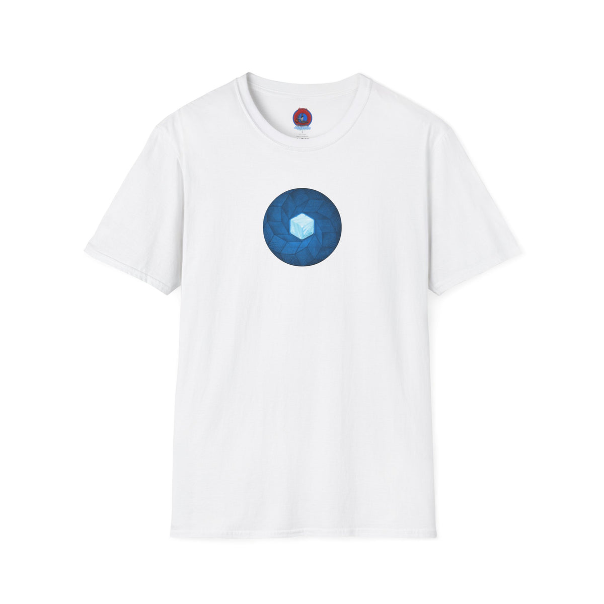 Classic Donut Tee - Unisex Soft-Style - "It's Ice... Cube's Donut" - variant 2 - blue cubed donut
