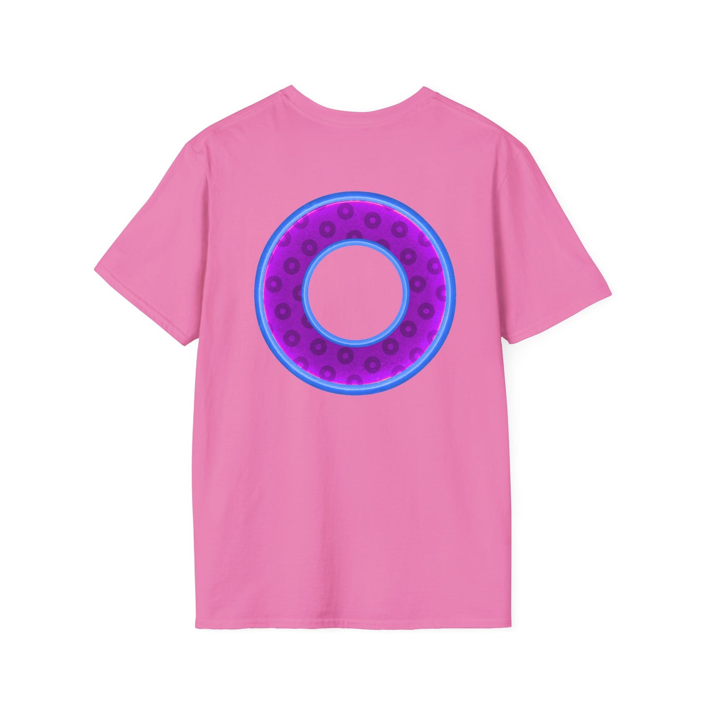 Plain Donuts/Unisex Soft-Style - "Plain Wide Mouthed Paradoxical Donuts" - purple/light royal blue donuts