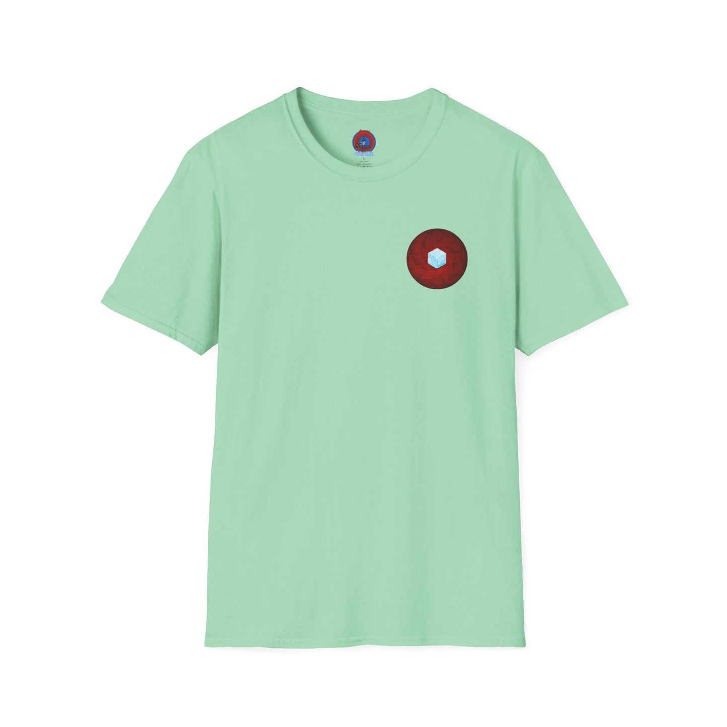 Classic Donut Tee - Unisex Soft-Style - "It's Ice... Cube's Donut" - variant 1 - red cubed donut