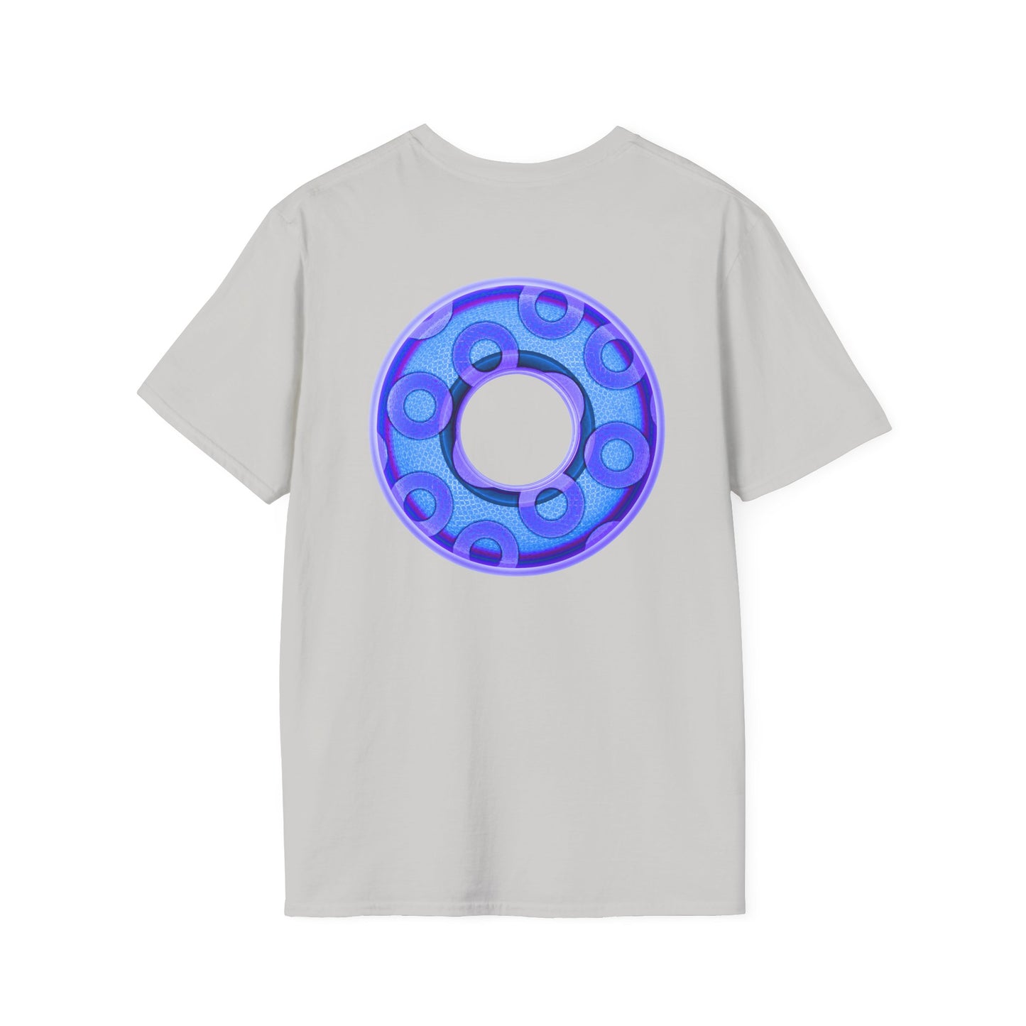 Plain Donuts/Unisex Soft-Style - "Plain Rustic Paradoxical Donuts" - light blue/purple donuts