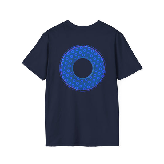 Plain Donuts/Unisex Soft-Style - "Plain Electric Paradoxical Donuts" - royal blue/dark blue donuts