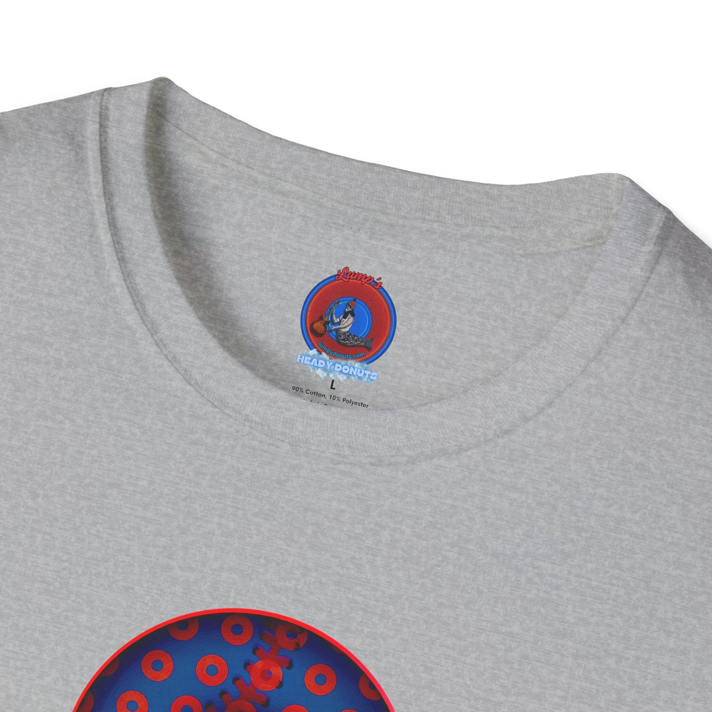 Classic Donut Tee - Unisex Soft-Style - "Phenway Ballpark Donuts" - vivid baseball paradox donut - variant 5