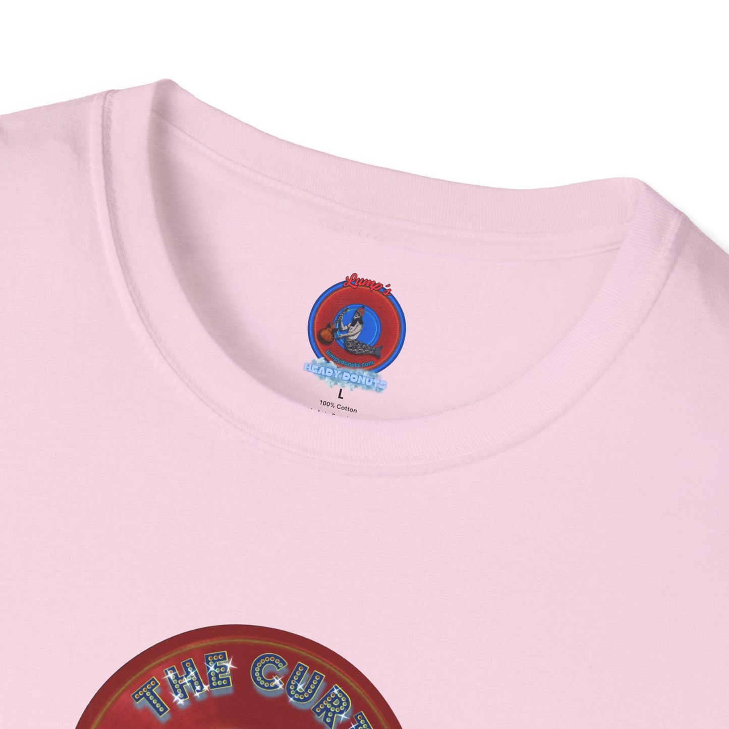 Classic Donut Tee - Unisex Soft-Style - "The Donut With" - series 1.0  - variant 2 - red donut