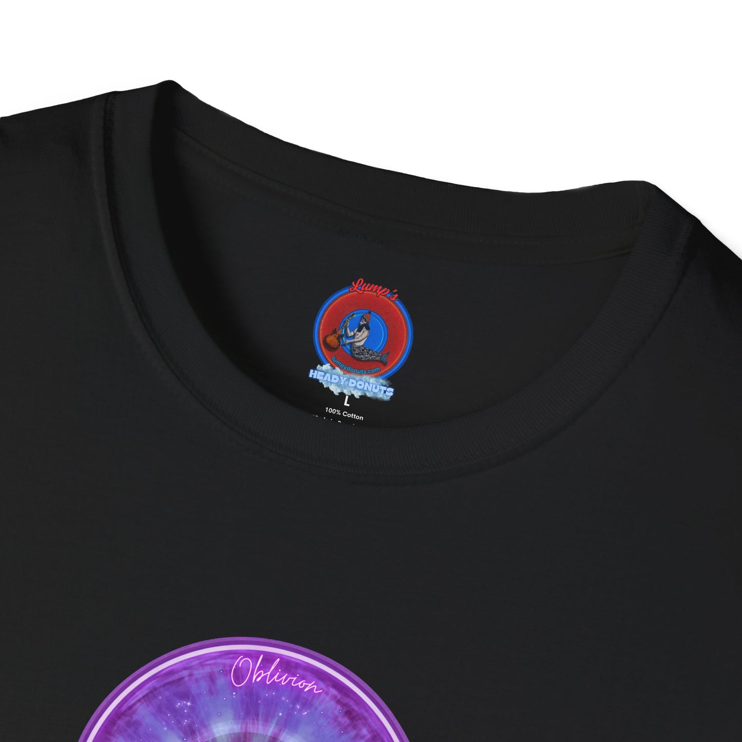 Classic Donut Tee - Unisex Soft-Style - "The Oblivious Donut" - purple idonut
