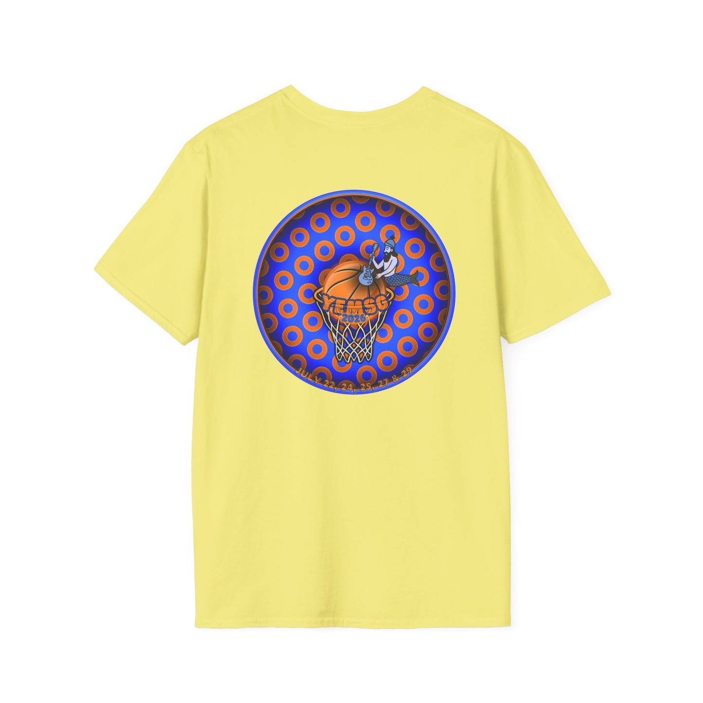 Classic Donut Tee - Unisex Soft-Style - "Diedrich Knickerbocker's Donut" - blue/orange caviar paradox donut - variant 2