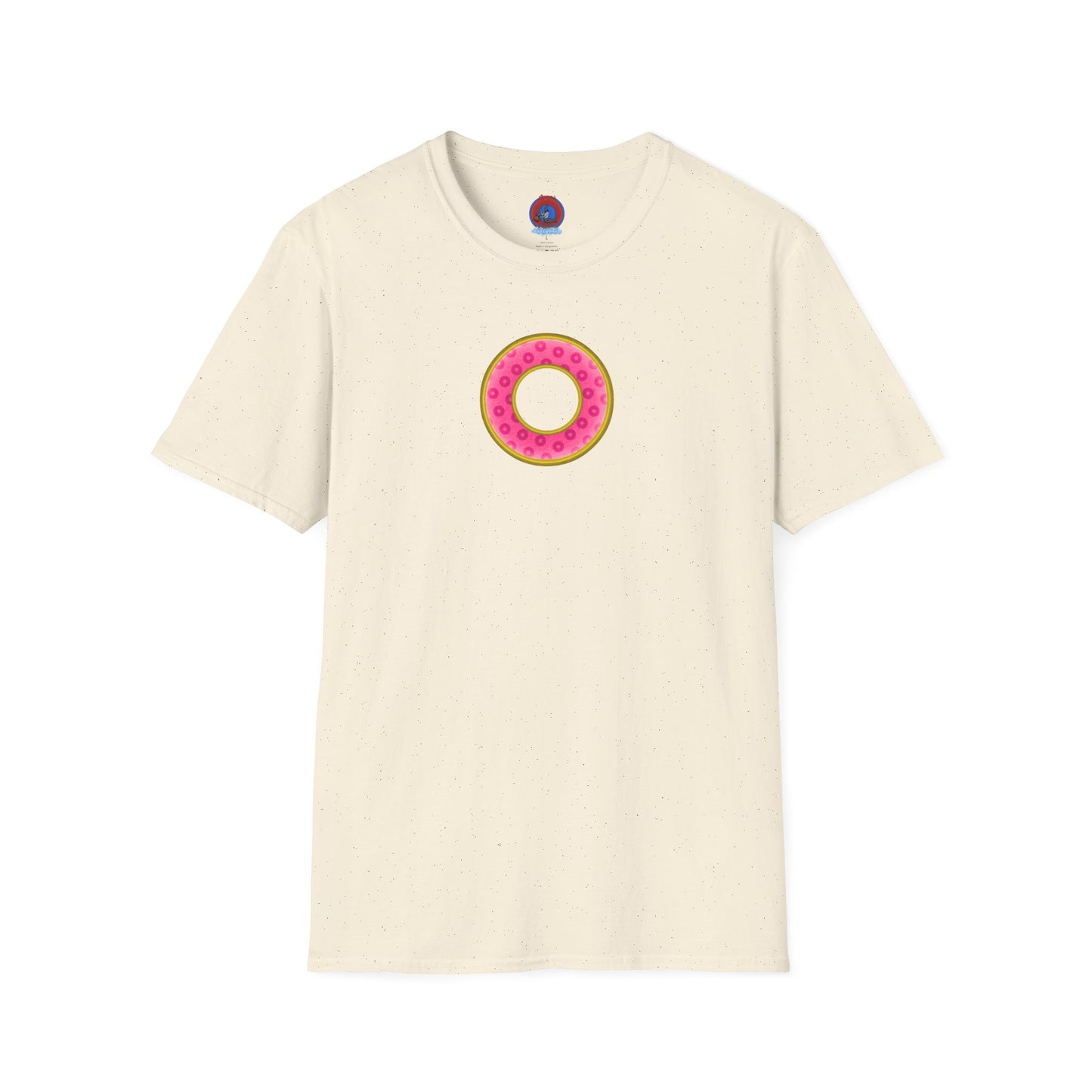Plain Donuts/Unisex Soft-Style - "Plain Wide Mouthed Paradoxical Donuts" - pink/gold donuts