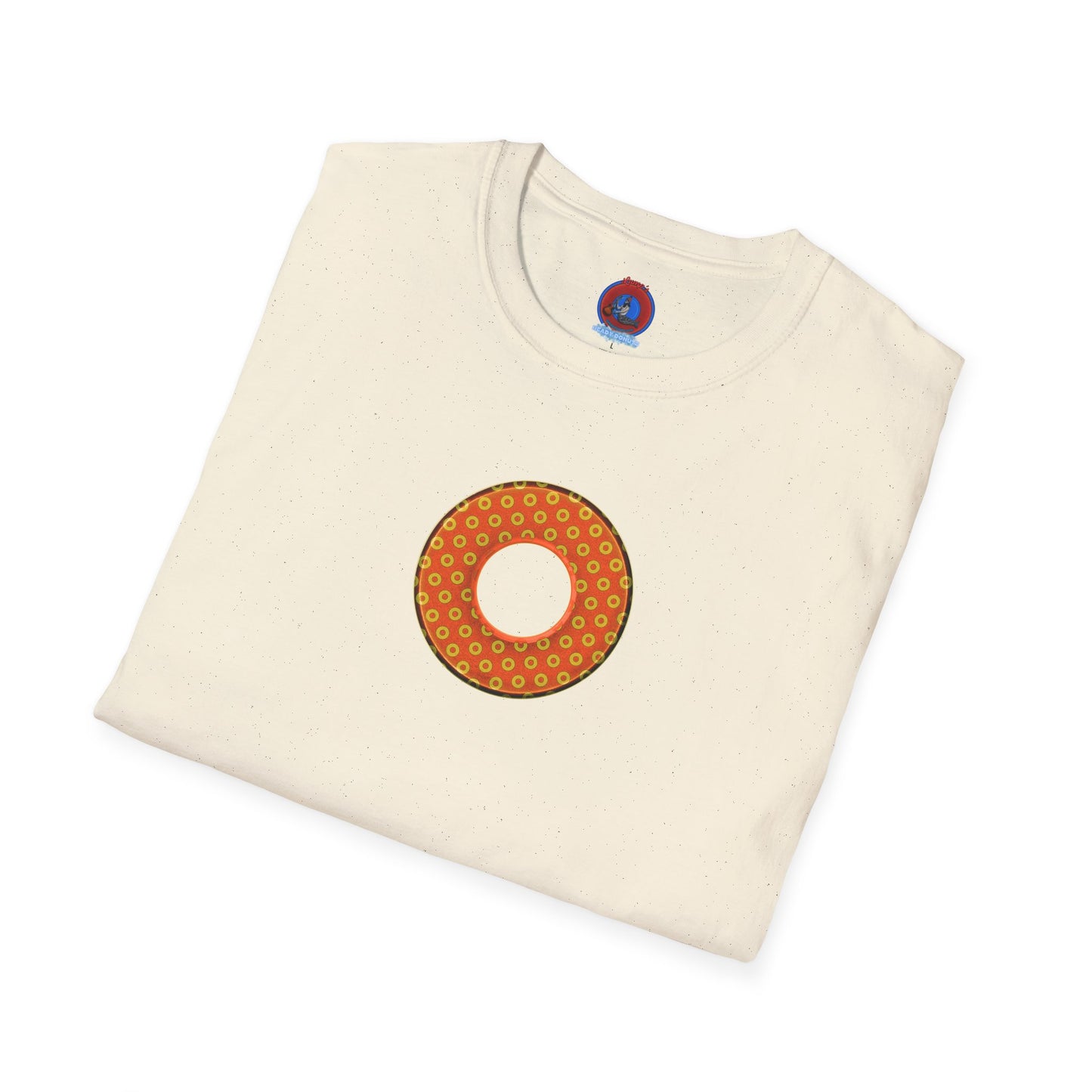 Plain Donuts/Unisex Soft-Style - "Plain Electric Paradoxical Donuts" - gold/orange donuts