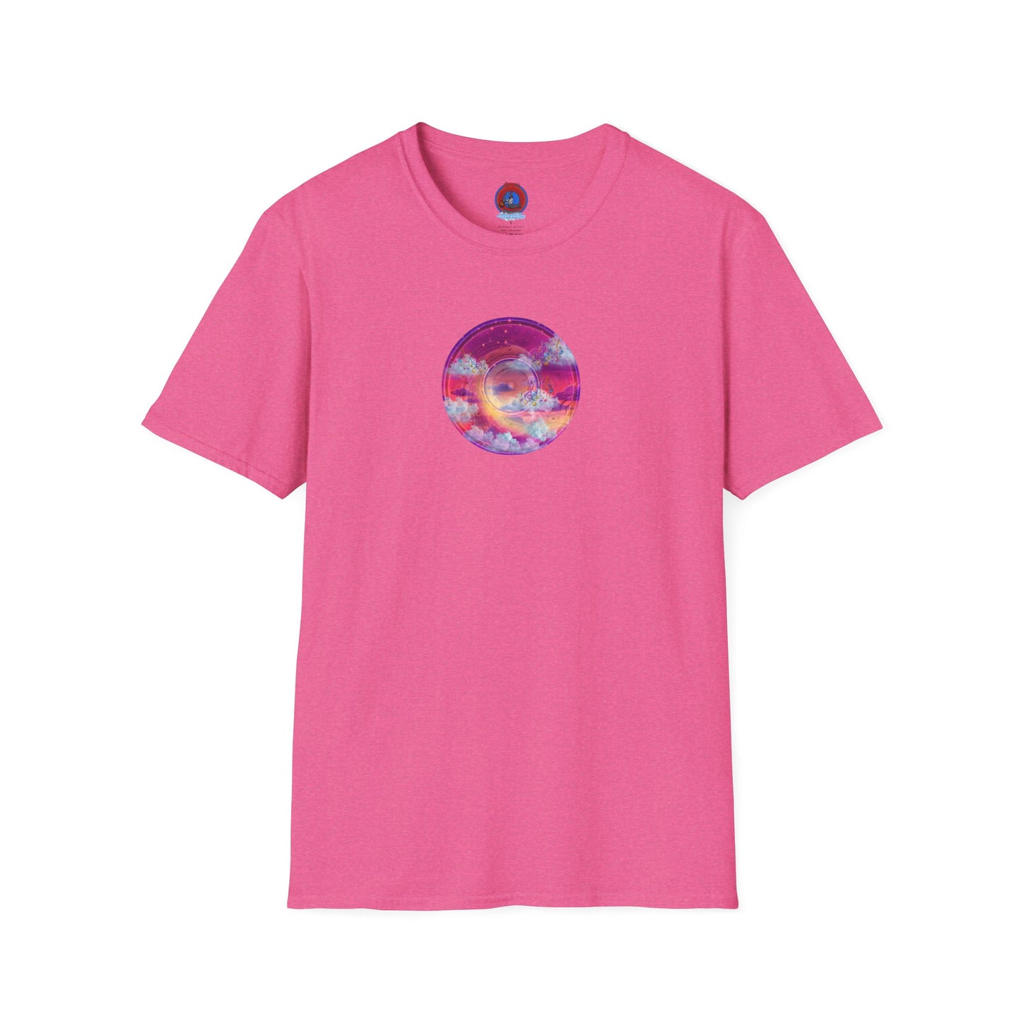 Classic Donut Tee - Unisex Soft-Style - "Pillow Donuts of Cotton" - vivid magenta pic donut
