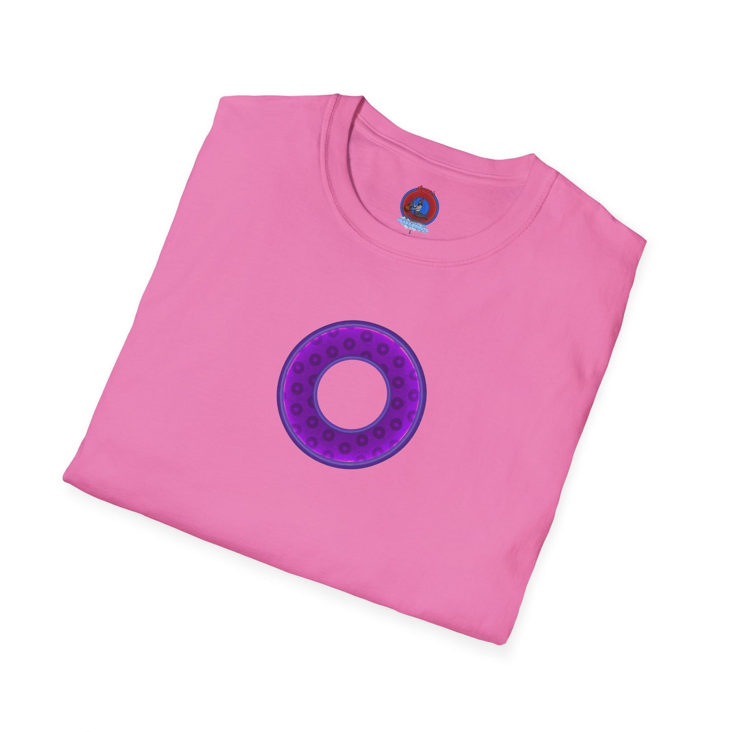 Plain Donuts/Unisex Soft-Style - "Plain Wide Mouthed Paradoxical Donuts" - purple/dark purple donuts