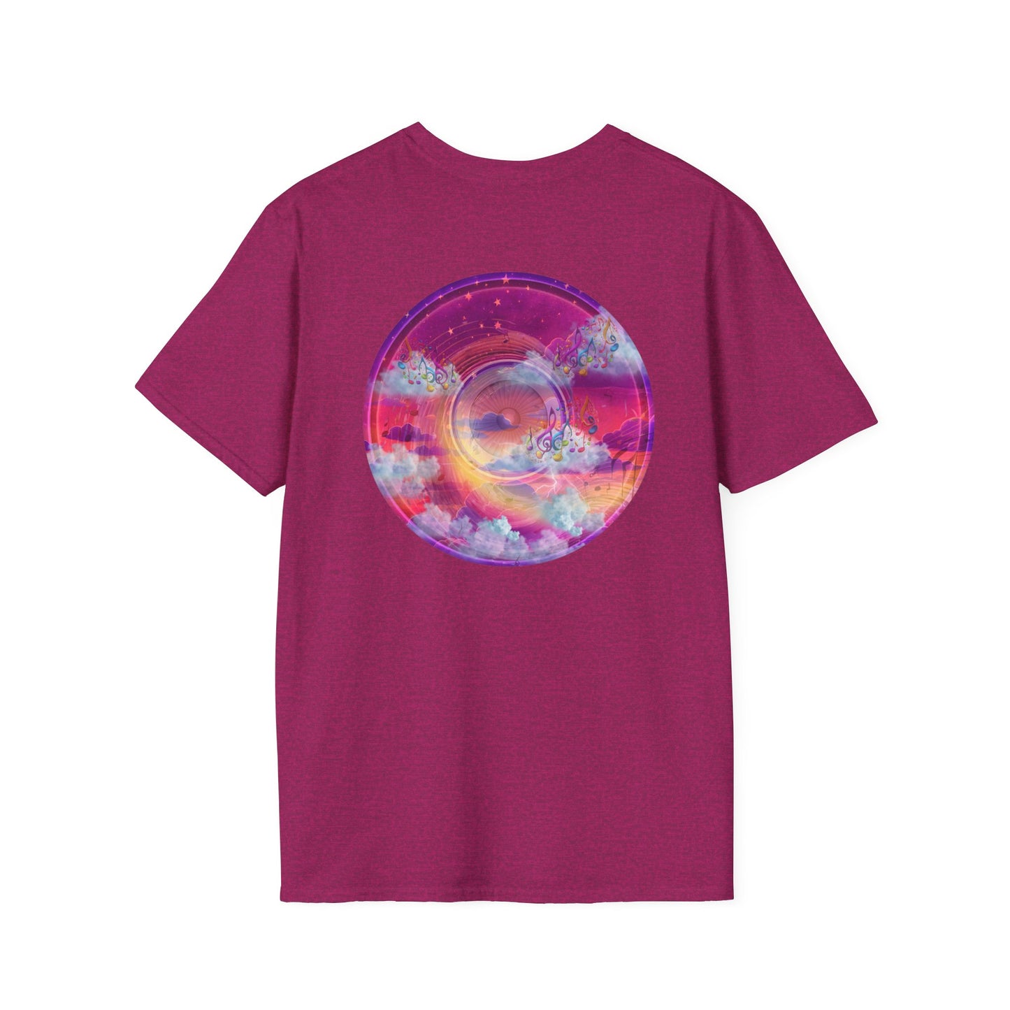 Classic Donut Tee - Unisex Soft-Style - "Pillow Donuts of Cotton" - vivid magenta pic donut