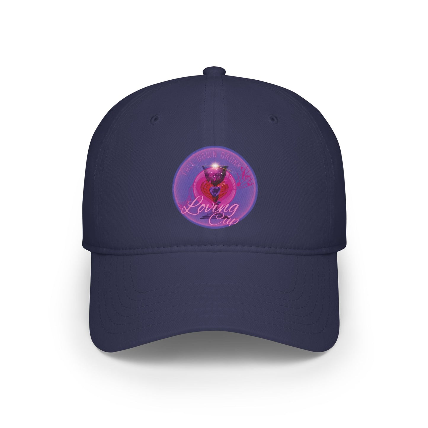 Lumpy Donut Baseball Cap - "The Loving Donut Cap" - vivid purple/magenta donut w/ - [*charitable donut]