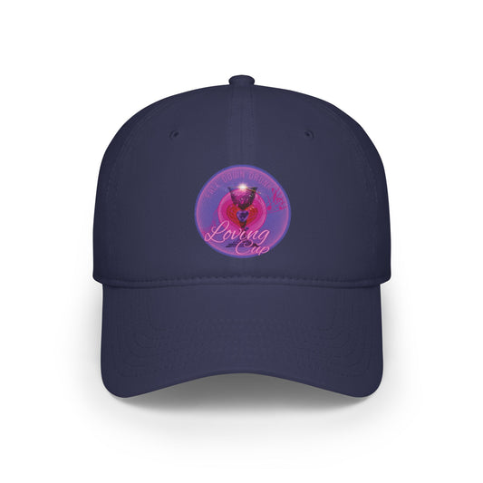 Lumpy Donut Baseball Cap - "The Loving Donut Cap" - vivid purple/magenta donut w/ - [*charitable donut]