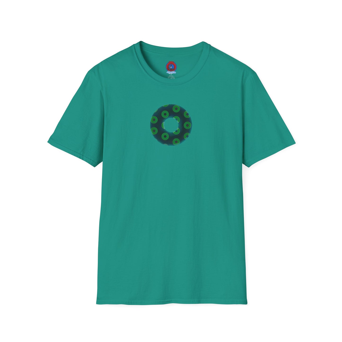 Plain Donuts/Unisex Soft-Style - "Plain Blimpy Paradoxical Donuts" - dark green/light green donuts