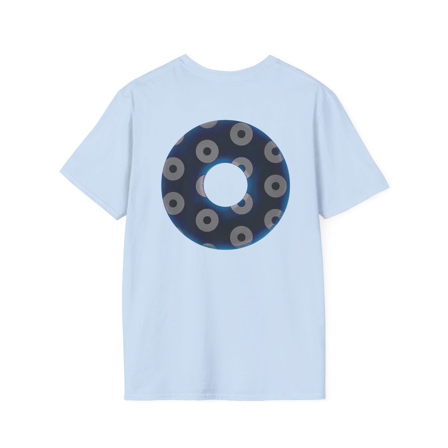 Plain Donuts/Unisex Soft-Style - "Plain Blimpy Paradoxical Donuts" - dark blue/off-white donuts