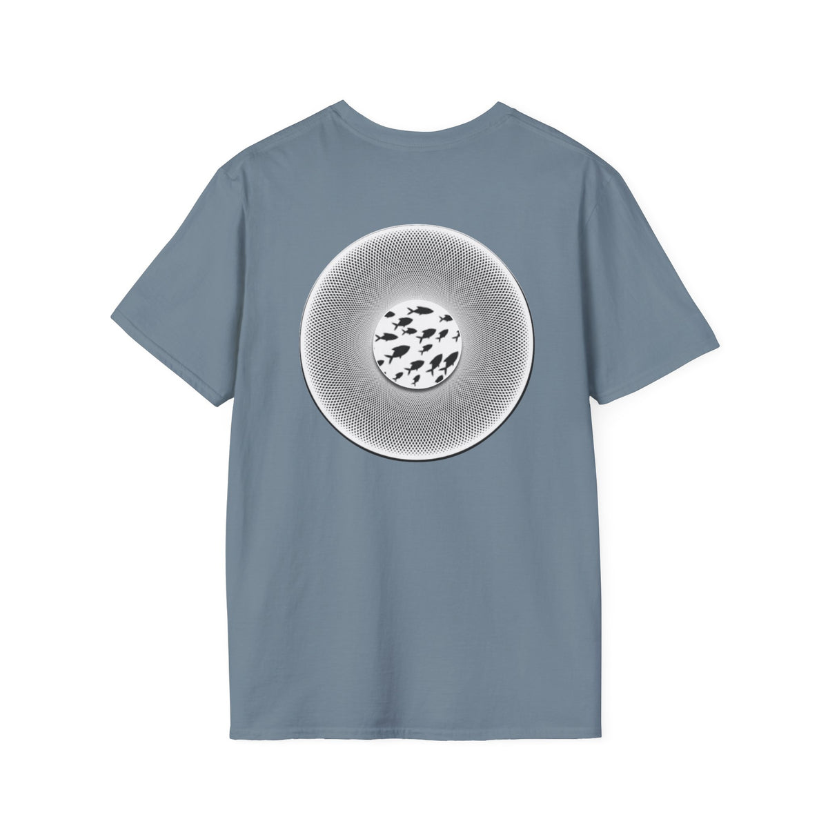 Classic Donut Tee - Unisex Soft-Style - "If I'm Swimming By" - variant 1 - white - textured donut