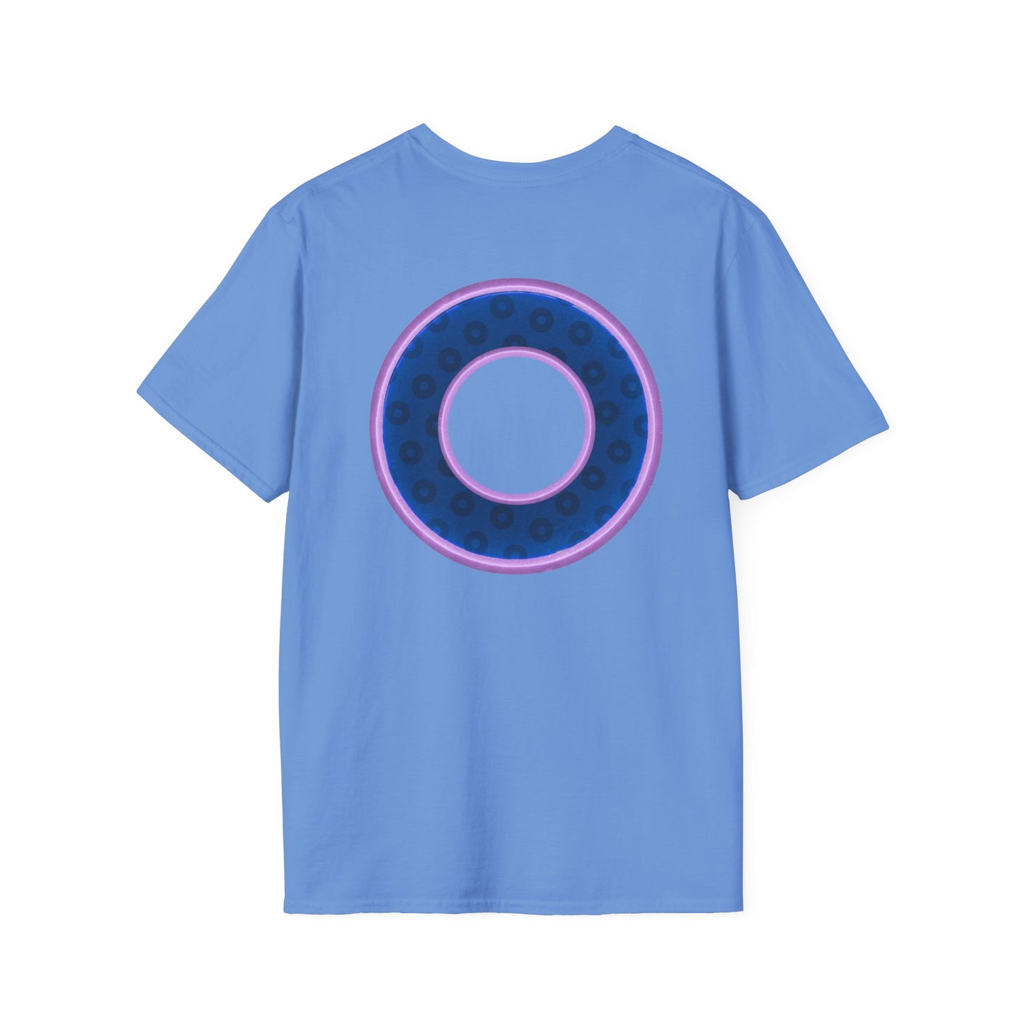 Plain Donuts/Unisex Soft-Style - "Plain Wide Mouthed Paradoxical Donuts" - dark blue/light purple donuts