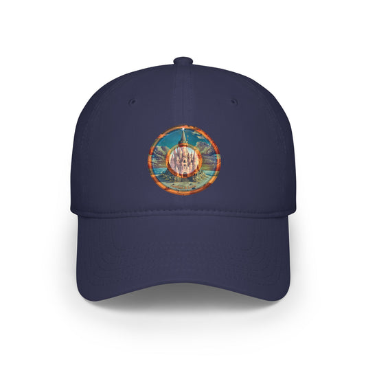Lumpy Donut Baseball Cap - "The Donut Cap that Tides Never Reached" - variant 2 - orange/blue pic donut w/