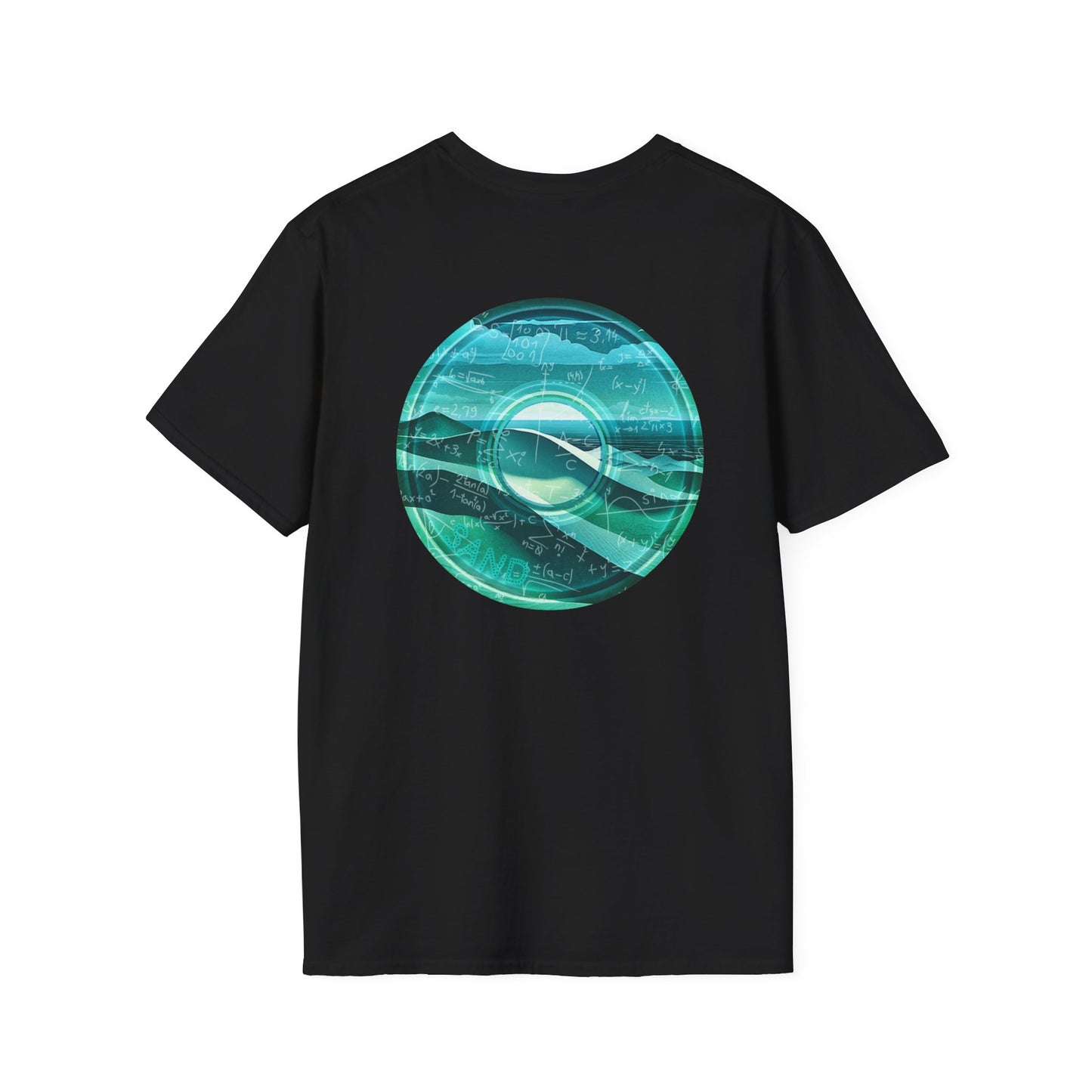 Classic Donut Tee - Unisex Soft-Style - "The Equating Donut " - series 1.0  - teal donut