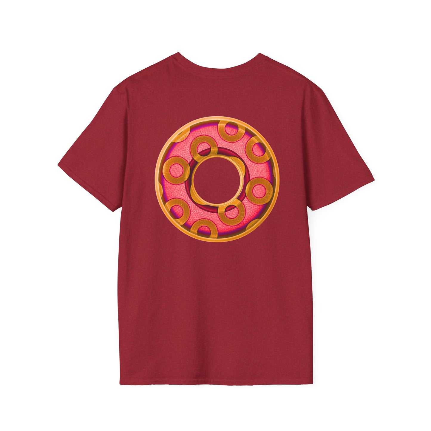 Plain Donuts/Unisex Soft-Style - "Plain Rustic Paradoxical Donuts" - rose/gold donuts