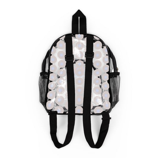 Lumpy Clear Pack/Concert Buddy - Plain Vivid Donut Print - red/blue phatty donut
