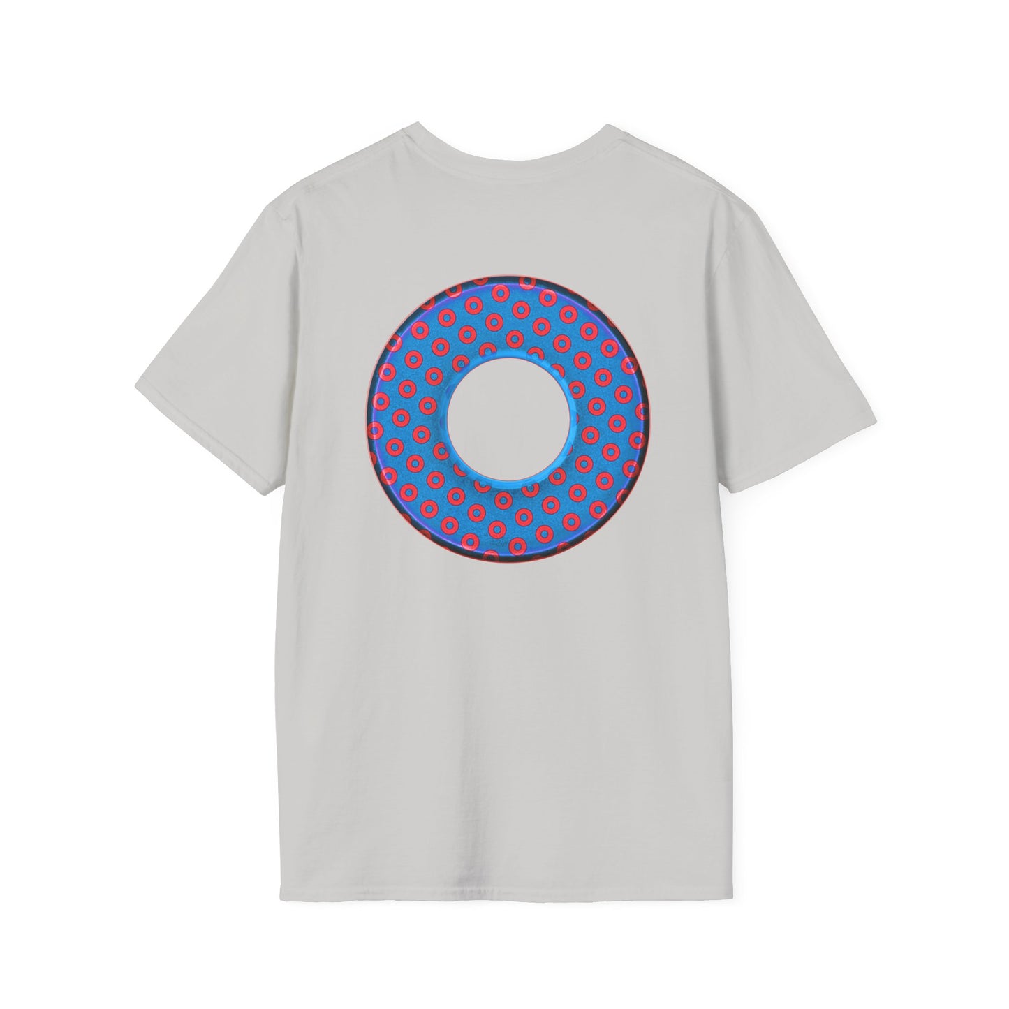 Plain Donuts/Unisex Soft-Style - "Plain Electric Paradoxical Donuts" - royal blue/red donuts