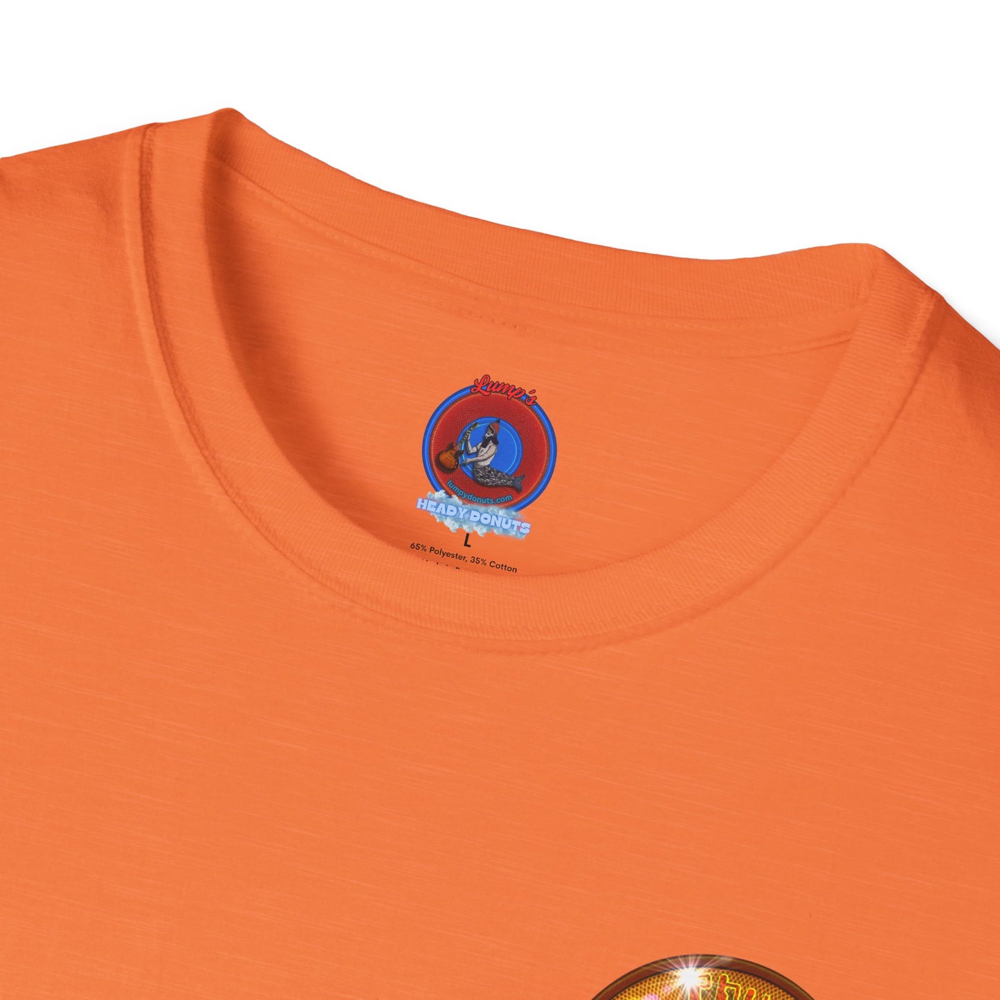 Classic Donut Tee - Unisex Soft-Style - "Sunday Phunday" - series 1.0 - variant 2 - gold donut