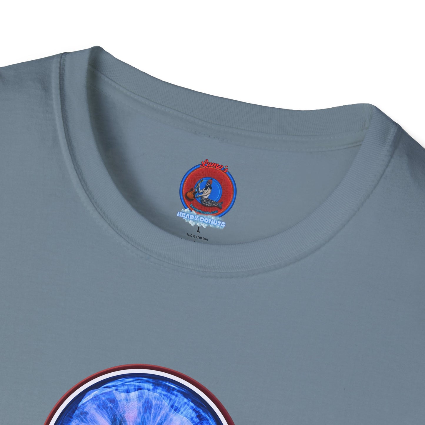 Classic Donut Tee - Unisex Soft-Style - "Wilson's Eyesore Donut Tee" - blue idonut - variant 2