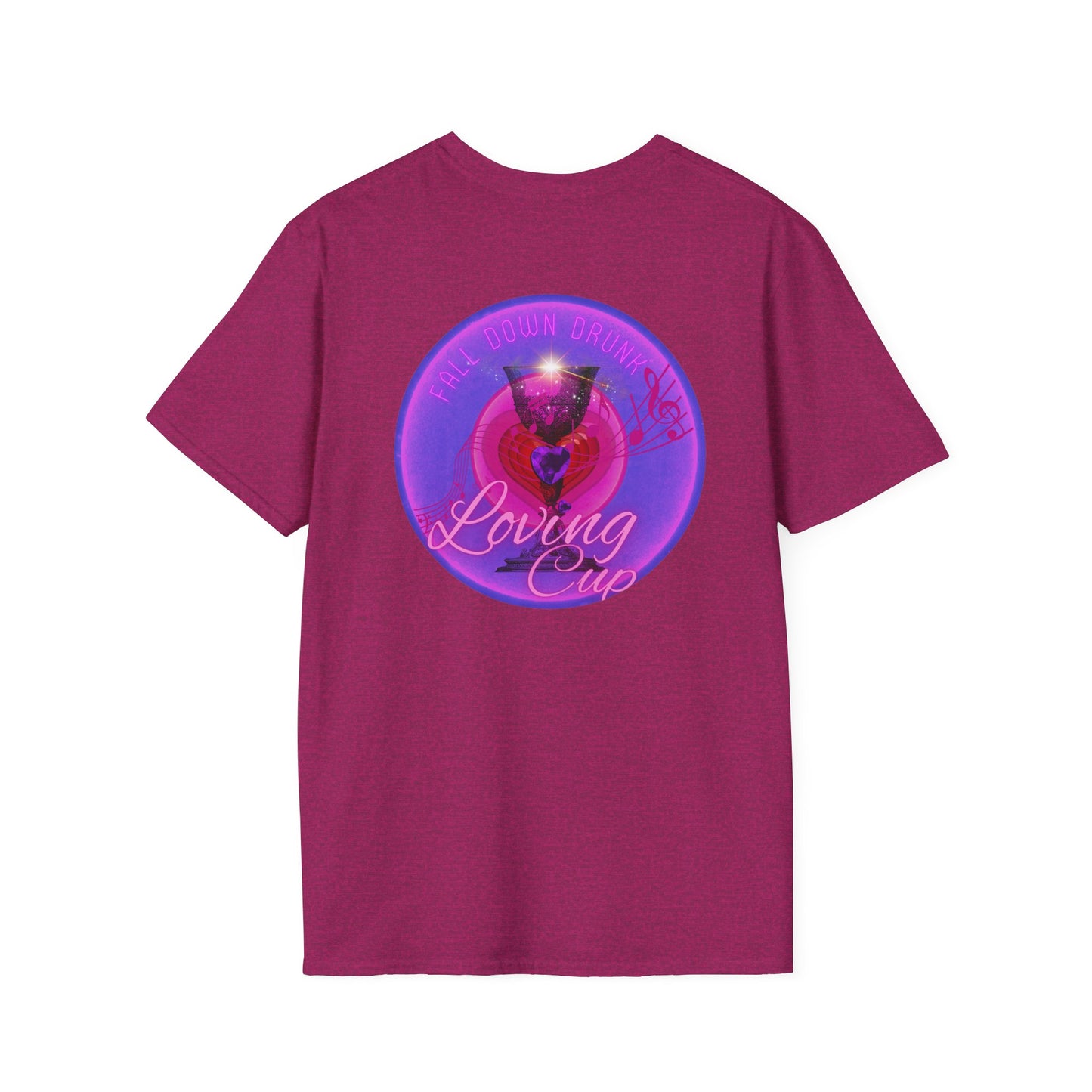 Classic Donut Tee - Unisex Soft-Style - "The Loving Donut" - series 1.0  - pink/purple donut [*Charity Donut]