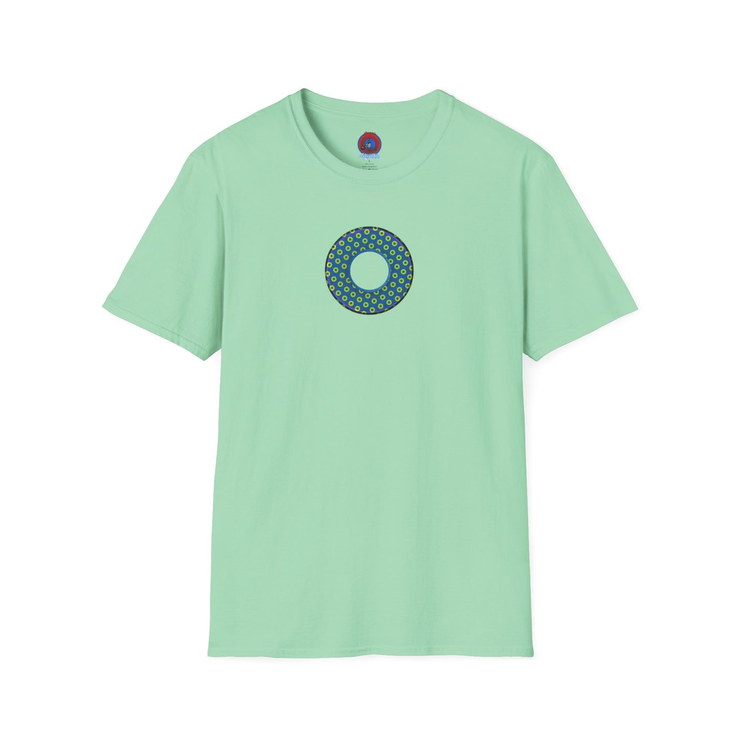 Plain Donuts/Unisex Soft-Style - "Plain Electric Paradoxical Donuts" - yellow/blue donuts