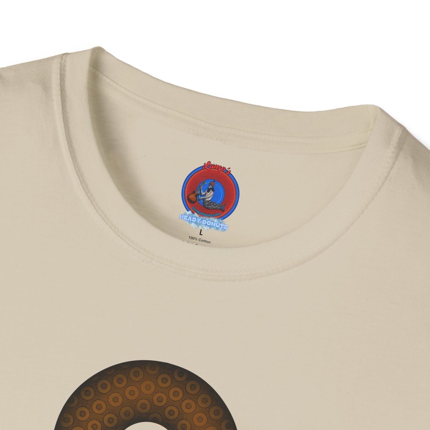 Plain Donuts/Unisex Soft-Style - "Plain Paradoxical Grided Donuts" - brown/dark brown donuts