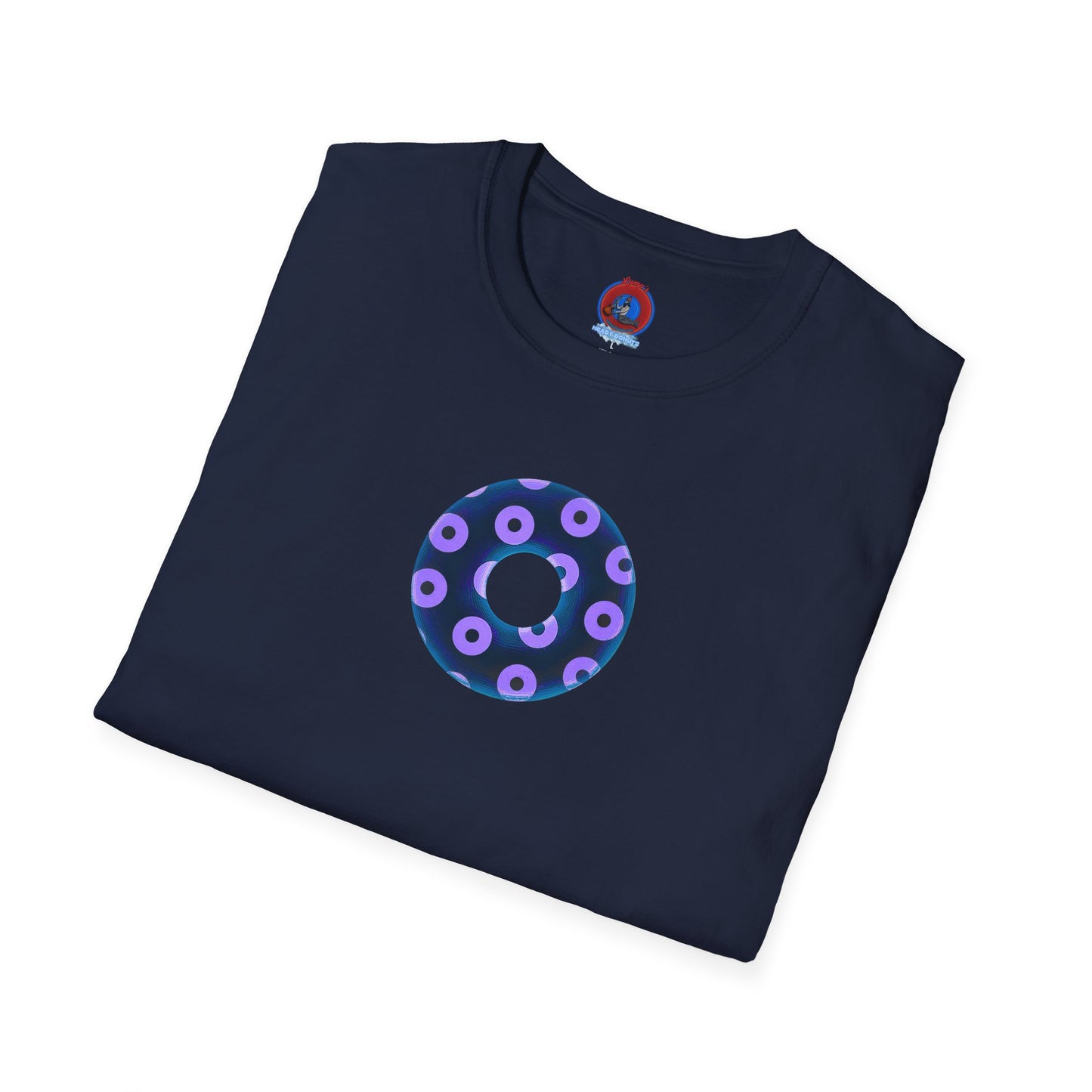 Plain Donuts/Unisex Soft-Style - "Plain Blimpy Paradoxical Donuts" - dark blue/bright purple donuts