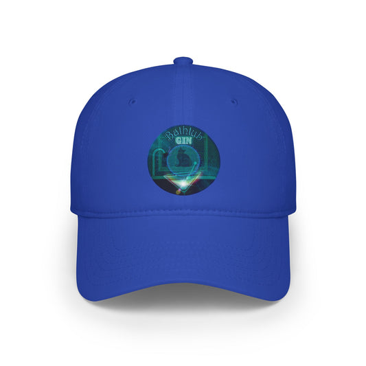 Lumpy Donut Baseball Cap - "Wendy's Preferred Donut" - vivid green/purple record donut w/