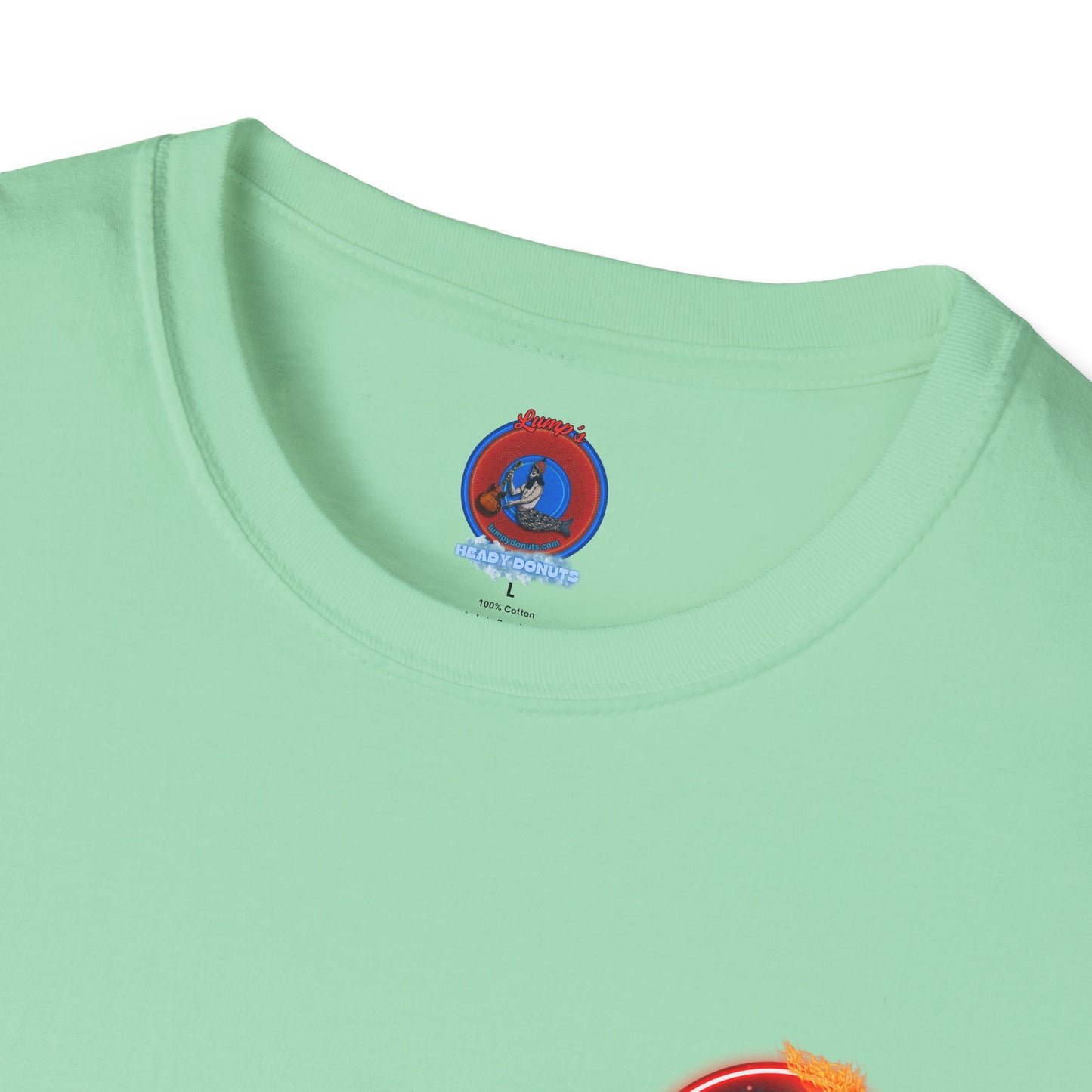 Classic Donut Tee - Unisex Soft-Style - "Torchbearer's Donut " - red donut