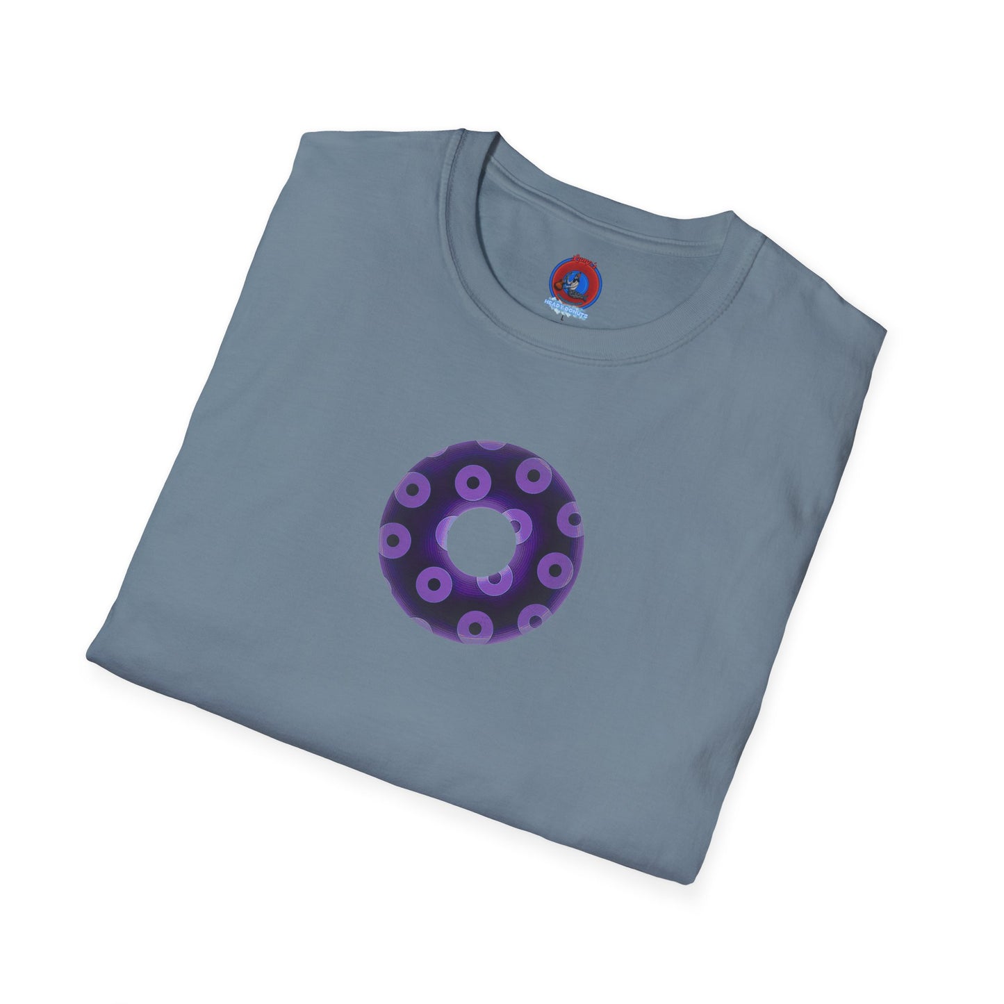 Plain Donuts/Unisex Soft-Style - "Plain Blimpy Paradoxical Donuts" - dark purple/light purple donuts