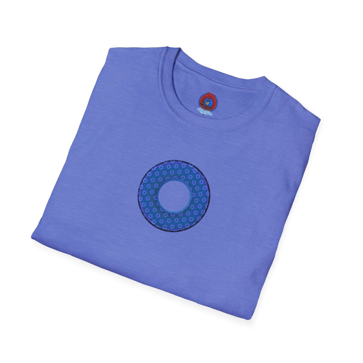 Plain Donuts/Unisex Soft-Style - "Plain Electric Paradoxical Donuts" - light purple/dark blue donuts