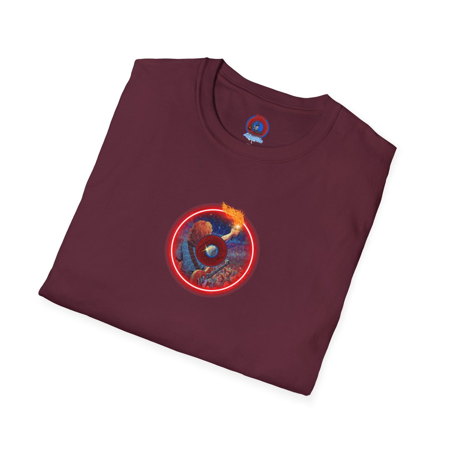 Classic Donut Tee - Unisex Soft-Style - "Torchbearer's Donut " - red donut