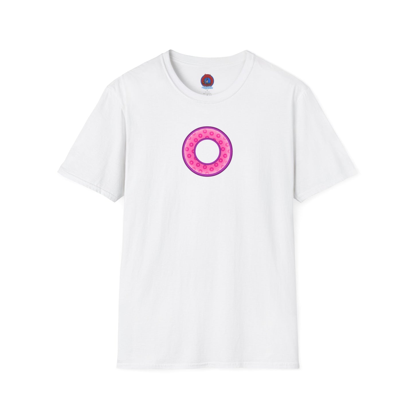 Plain Donuts/Unisex Soft-Style - "Plain Wide Mouthed Paradoxical Donuts" - pink/light purple donuts