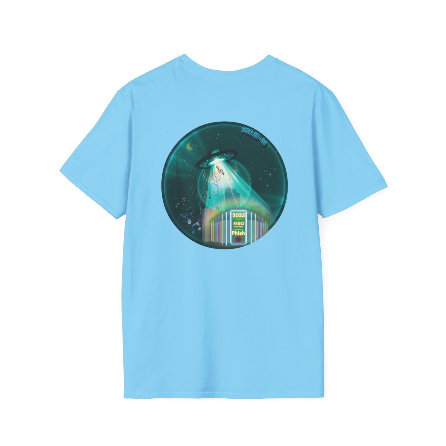 Classic Donut Tee - Unisex Soft-Style - "Secret Ingredient? MSG Of Course" - NYE Dec '24 - green donut