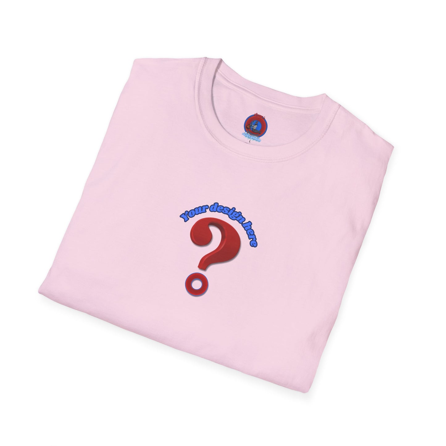 EXAMPLE PRODUCT: - "Example Only: Do Not Order - Create Your Own Donut" - vivid red question mark donut