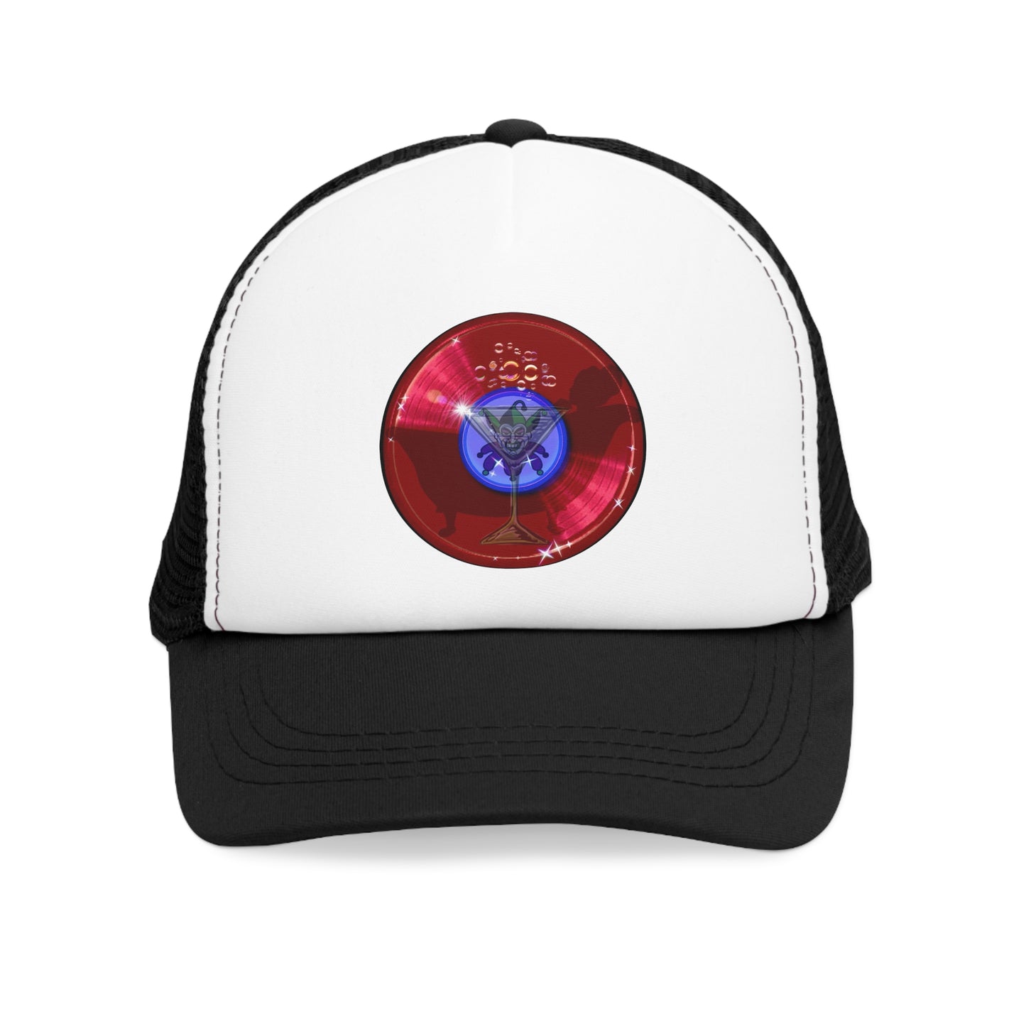 Lumpy Trucker Hat - Joker's series - "Joker's Personal Donut" - variant 1 - red donut