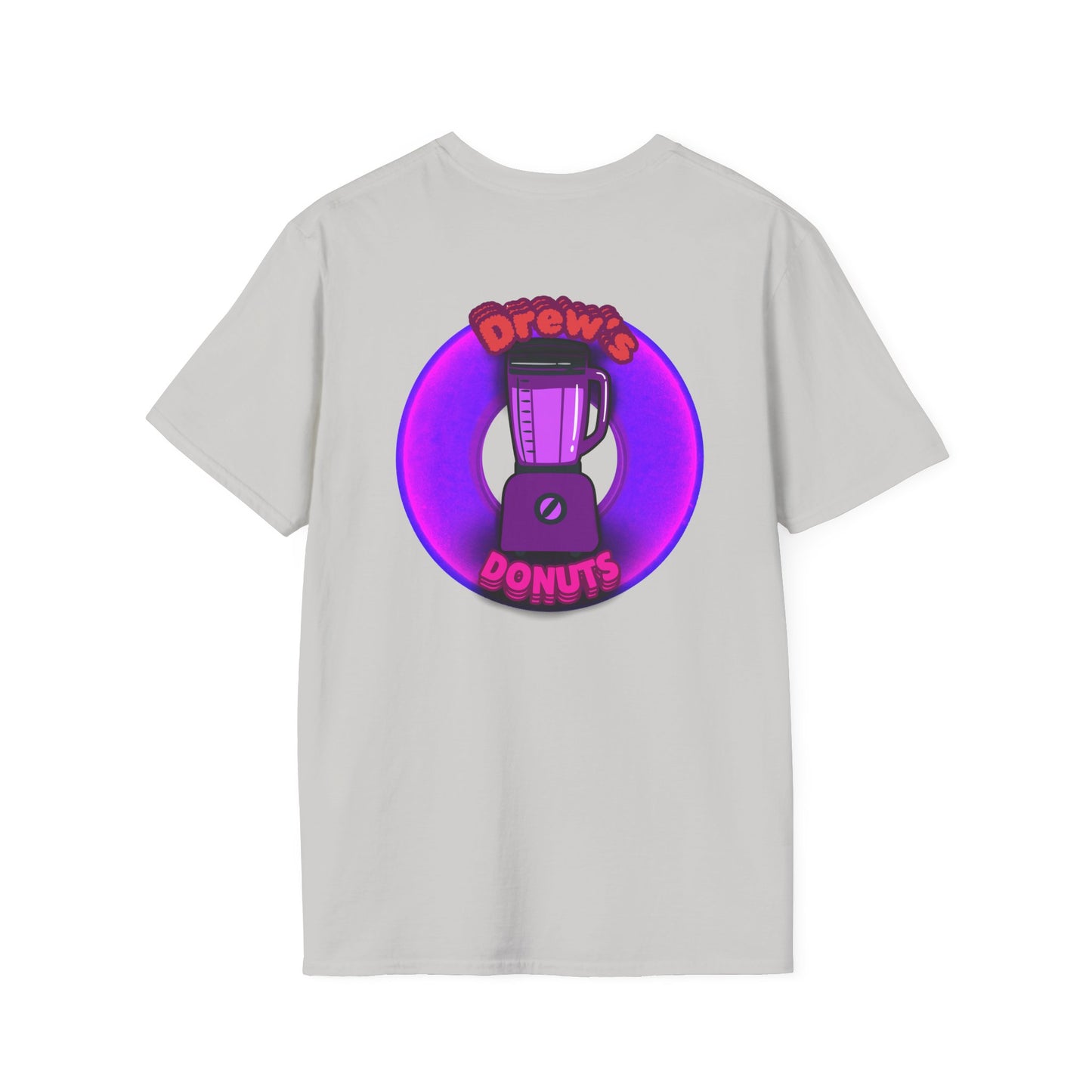 Classic Donut Tee - Unisex Soft-Style - "Drew's Donuts" - series 1.0 - purple donut
