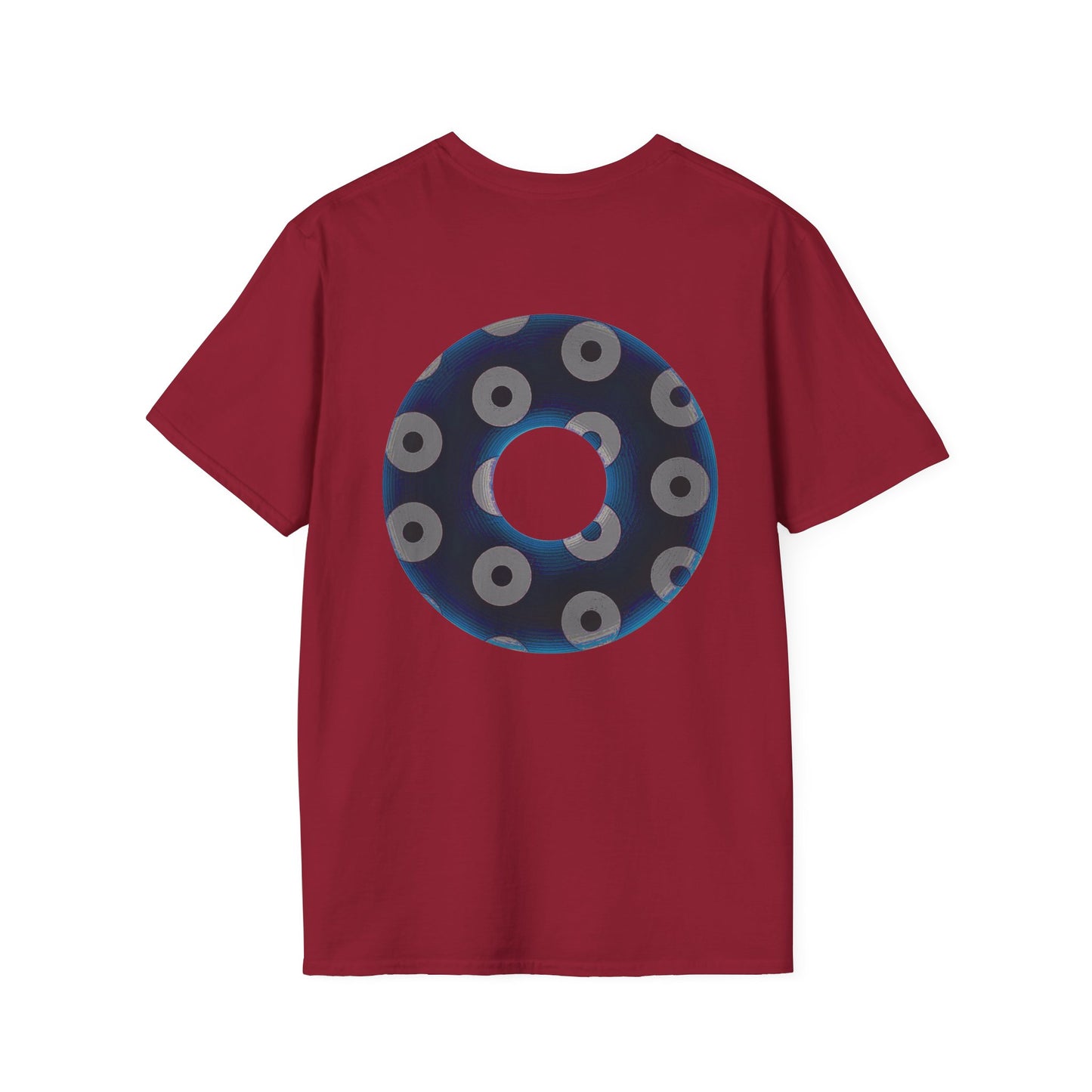 Plain Donuts/Unisex Soft-Style - "Plain Blimpy Paradoxical Donuts" - dark blue/gray donuts