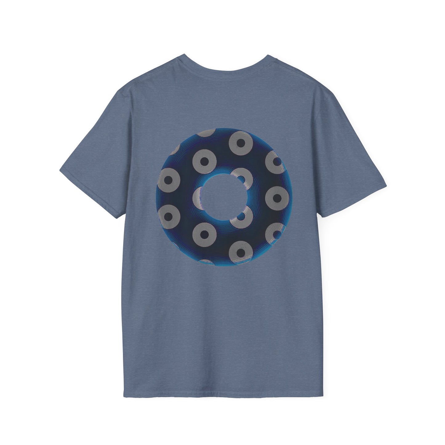 Plain Donuts/Unisex Soft-Style - "Plain Blimpy Paradoxical Donuts" - dark blue/gray donuts
