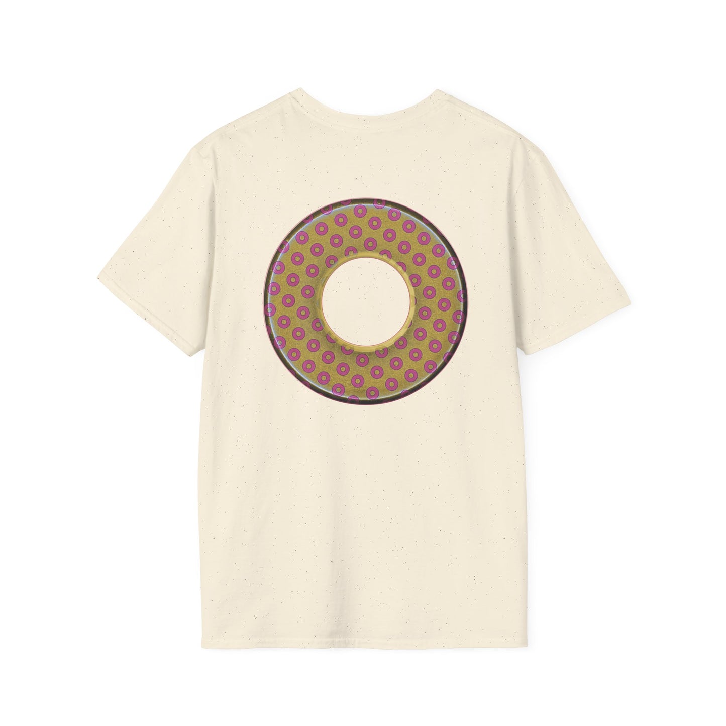 Plain Donuts/Unisex Soft-Style - "Plain Electric Paradoxical Donuts" - gold/pink donuts